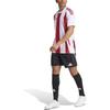 Adidas SS24 Striped Training Soccer Shirt Men Tops White IW2142