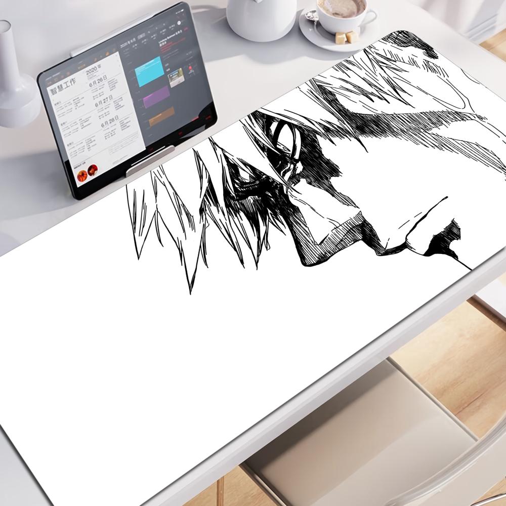 HD Anime Mauspads XXL Bleach Mauspads Kurosaki Ichigo Große Computer Mauspads Gummi Manga PC Gamer Schreibtischunterlage Große Laptop-Matten