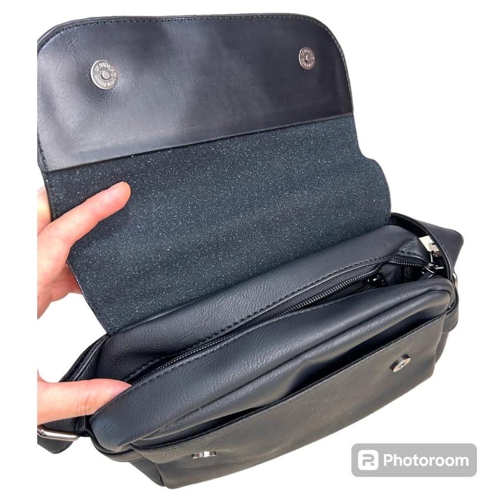 Lucky's General Store [Y] Selection Women's Shoulder Bag, Crossbody Bag, Black, Stylish, Glossy, Lightweight, Small, Perfect for Travel, Outdoor