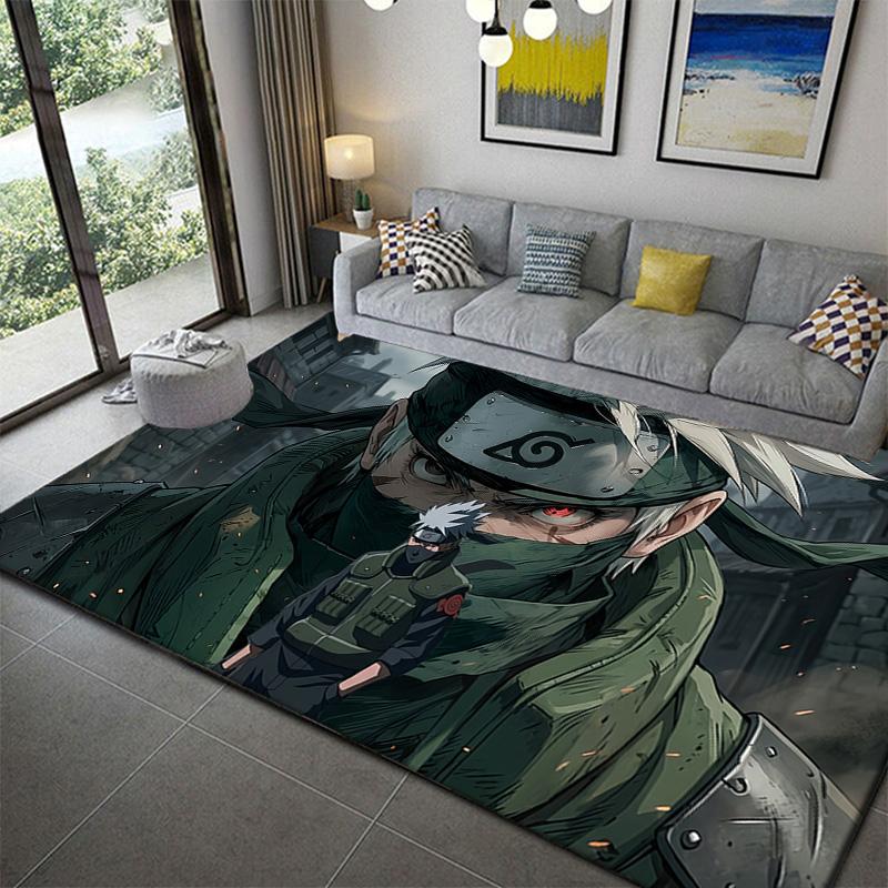 Naruto Anime Contemporary Design Area Rug Non-Slip Durable Mat for Bedroom