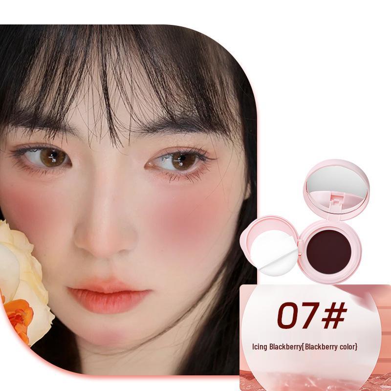 Matte Long-Lasting Dual-Use Blush & Lip Cream with Highlighter Effect - Tipsy Brightening Color