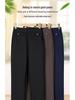 High-Waisted Winter Pants for Elderly Women - Loose, Thick, Velvet-Lined, Casual Long Style