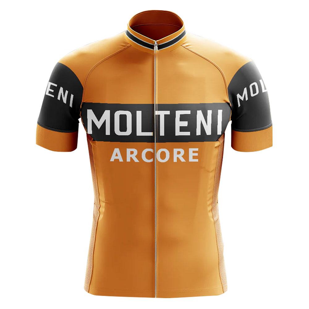 Retro Classic Molteniful-Team Cycling Jersey Set Summer Clothing Kits Men Road Bike Shirt Suit Bicycle Bib Shorts