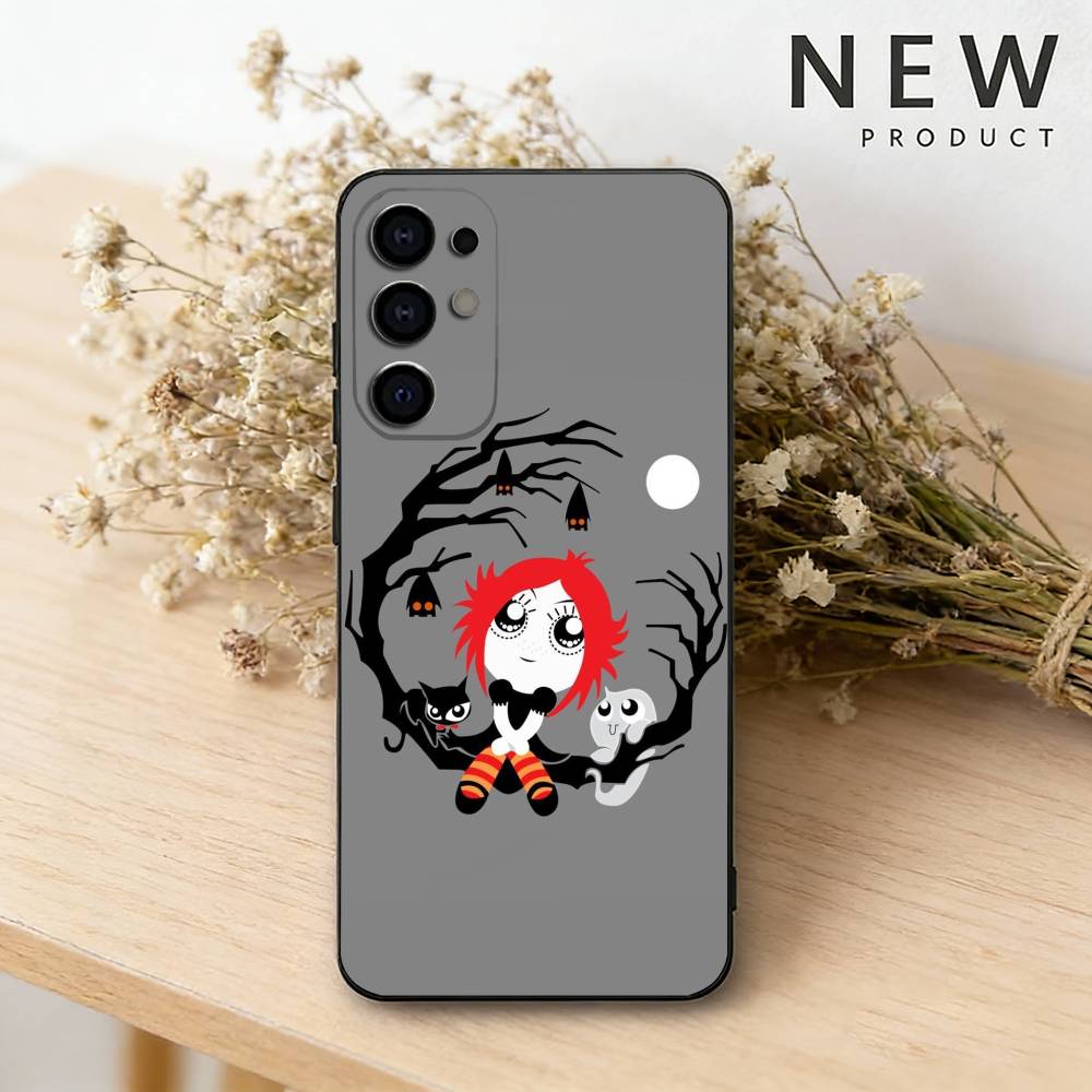 R-Ruby G-Gloom And Doom Kitty Phone Case For Samsung S26,25,24,23,22,21,20,30,Ultra,Plus,Fe,Lite Black Shell Samsung S25ULTRA