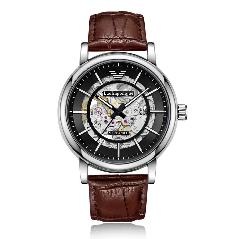 

Часы Duke of Lorraine 8803 Black Warrior Automatic с ремешком из натуральной кожи или нержавеющей стали и светящимися элементами
