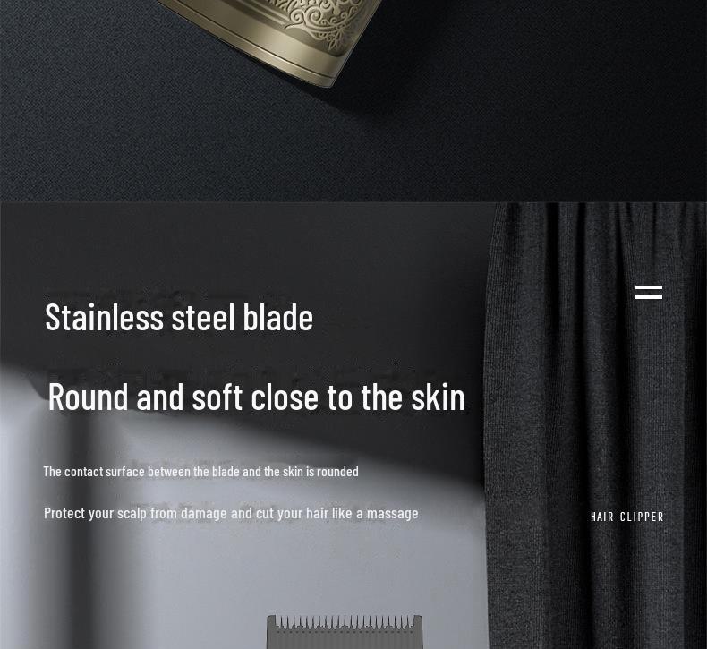 Rechargeable Digital Hair Clipper Set with Engraving, Professional Salon Quality for Home Use