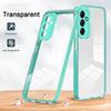 KEYSION Shockproof Clear Case for Samsung M14 5G A24 A14 Transparent TPU Silicone + PC Phone Back Cover for Galaxy A24 4G M14 5G