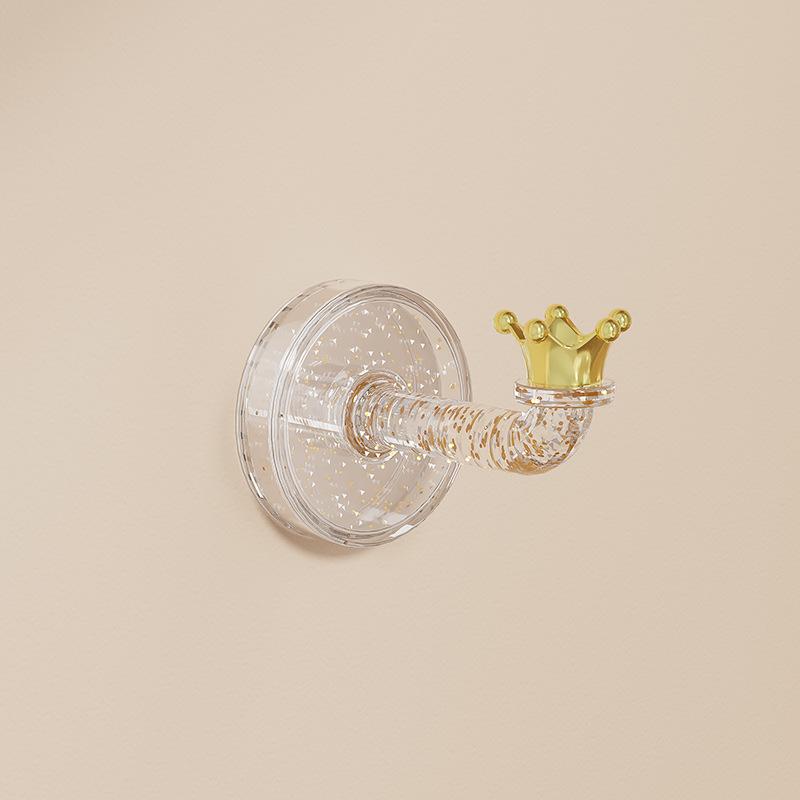 Goddess Crown Punch-Free Hook: Hair Tie, Headband, Key & Accessory Storage Rack