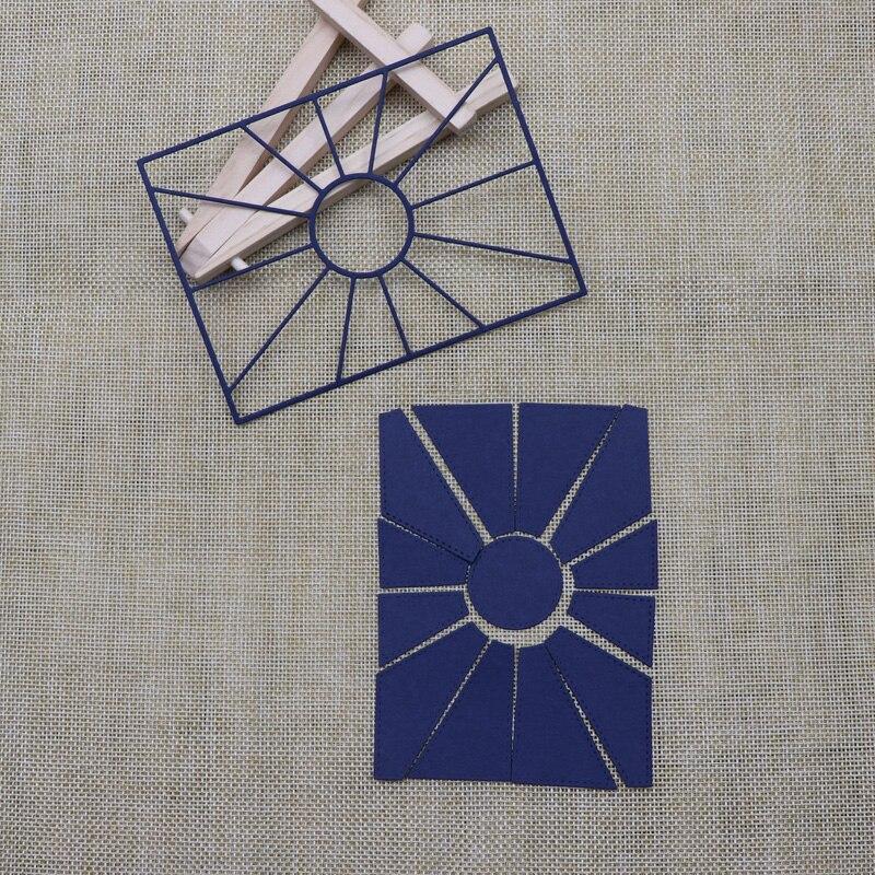 Metal Cutting Dies Rectangle Background Sunlight Scrapbook Paper Craft Knife Mould Stencils