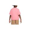 Nike Dri-Fit Buchstaben Logo Print Locker Rundhals Kurzarm T-Shirt Kinder Oberteile Koralle-Rosa FD0941-611
