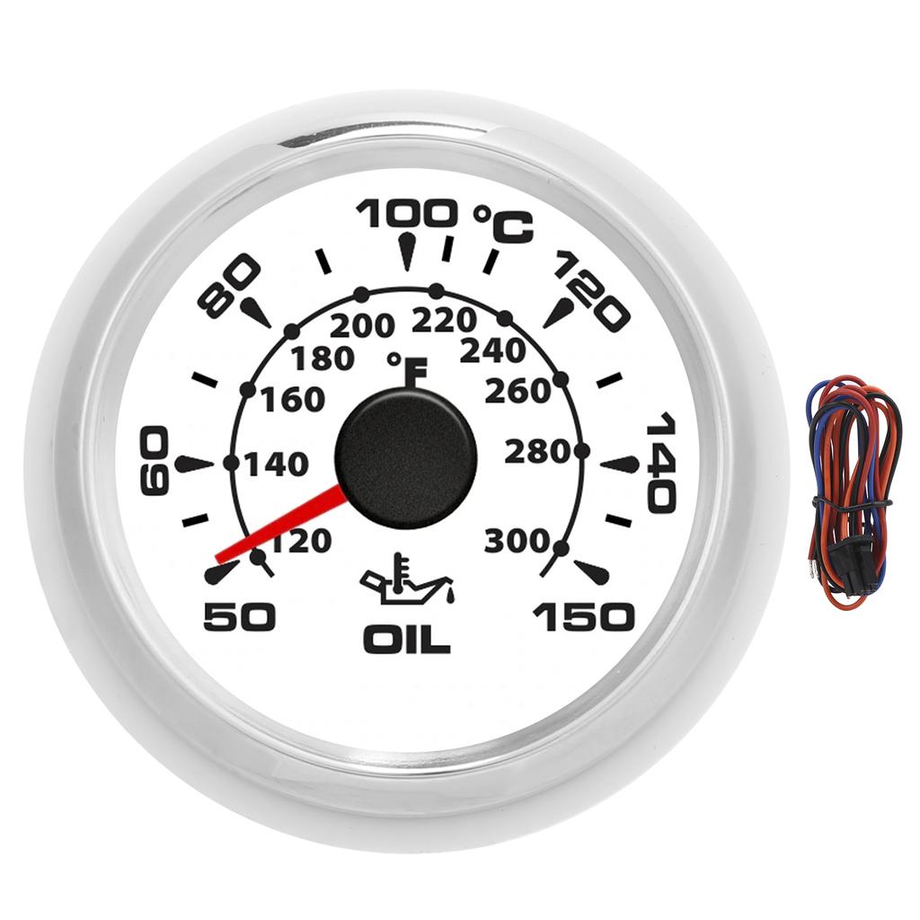 2in Digitale Öltemperaturanzeige 361 19Ohm 50 150 Celsius Anzeige 8 Farben Hintergrundbeleuchtung IP67 Wasserdicht