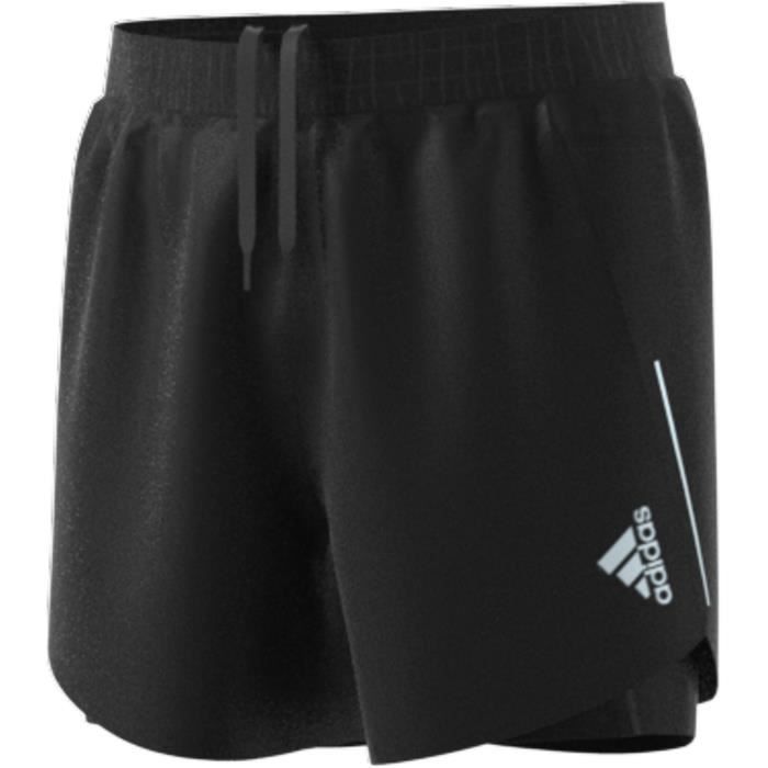 Short de Running 2 en 1 - adidas - Designed 4 - Noir - Respirant - Poche anti-transpiration