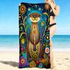 1Pc Otter Dreamy Garden Beach Towel, Quick Dry, Multi-Use for Beach Pool Gym Yoga Home Travel, Christmas, Halloween, Xmas Gift M92992