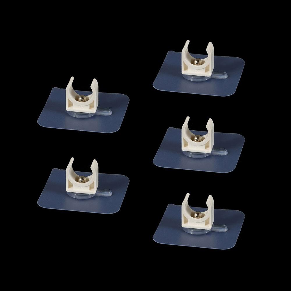 1/5Pcs Punch-free Water Tube Holder Garden Irrigation Tube Clip Connector Self-adhesive Pipe Clamp