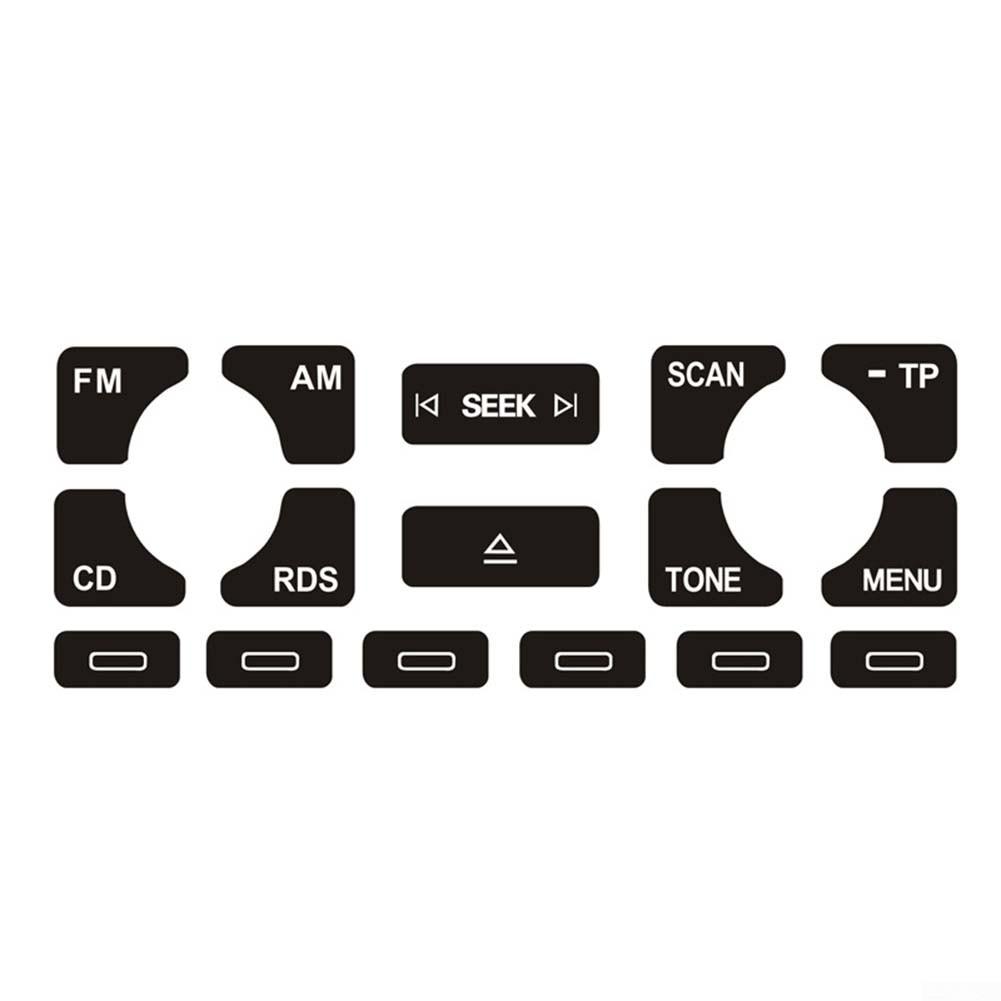 Black Overlay Worn Knob Switch Button Repair Decal Sticker