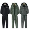 Męski wiatroodporny i wodoodporny zimowy plus aksamitny pogrubiony kombinezon kombinezon alpinistyczny ciepły outdoorowy kombinezon kurtka robocza