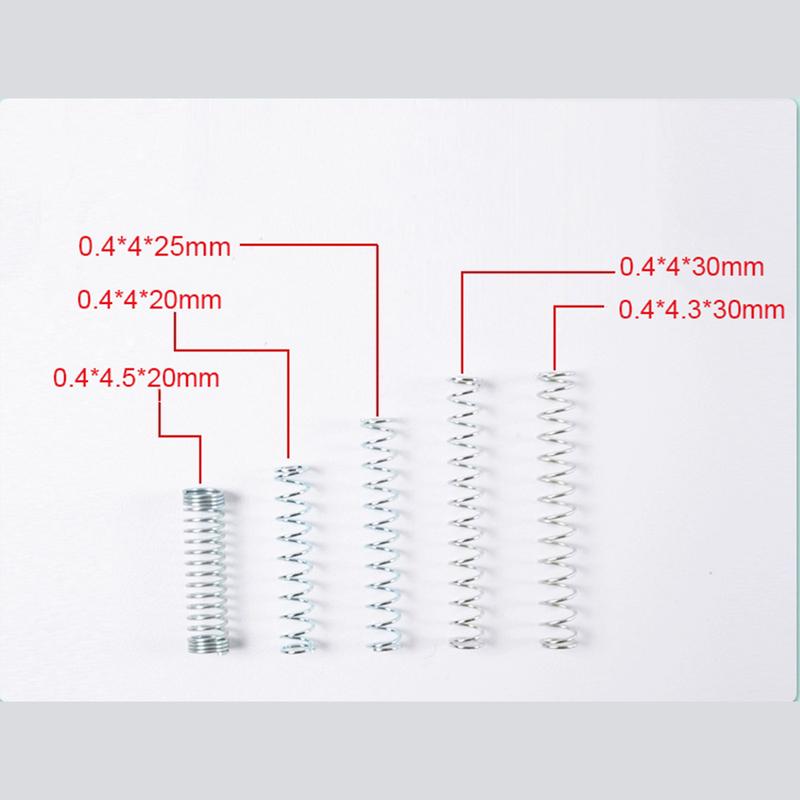 0.4x4mm Small Compression Spring, 10/20/50Pcs Precision Pen Core Return Spring