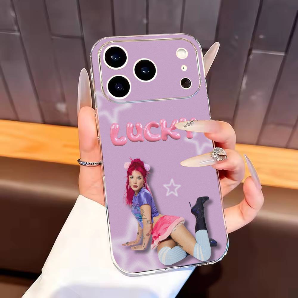 Singer H-Halsey Phone Case For iPhone17,16,15,14,13,12,11 Plus,Pro Max Soft Transparent Cover