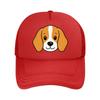 Adorable Beagle Dog Face Line Illust Mesh Baseball Cap For Womens Unisex FeUnisex Beach Dad Hat Hip Hop