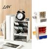 Adjustable Bookends for Book Pen Organizer with Retractable And Pegboard, Multi-Functional Angled Makeup Student Dormitory Desk Accessories