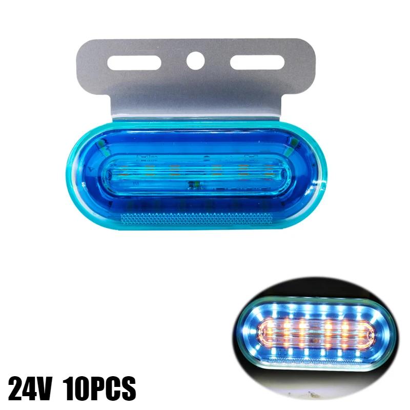 10 stk 12LED-sidemarkeringslys Signalindikatorlamper Advarsel Baklys 3 Modi Tilhenger Lastebil Lastebil Camping Led Car 12V/24V