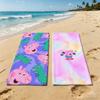 P-Peppa P-Pig Cartoon Towel For Outdoor Camping Beach Towel Super Absorbent Quick-Drying Summer Towel
