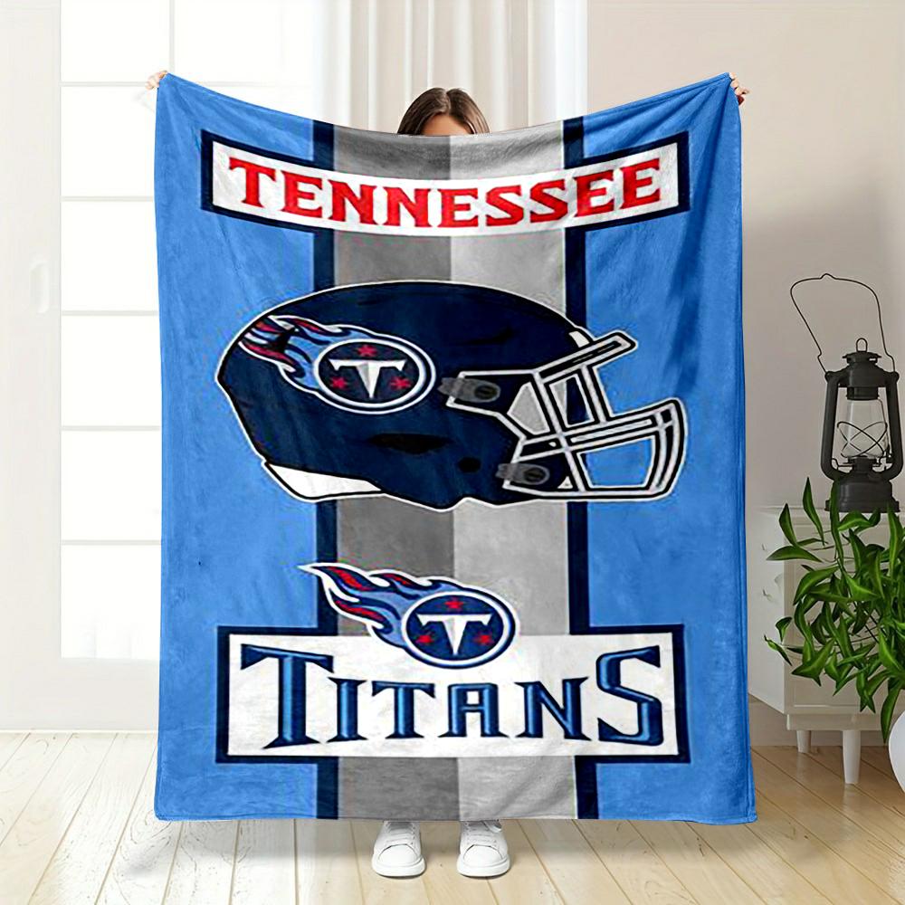 Tennessee Titans Helmet Design Blanket Flannel blanket for bedroom, living room, sofa, and nap sofas.