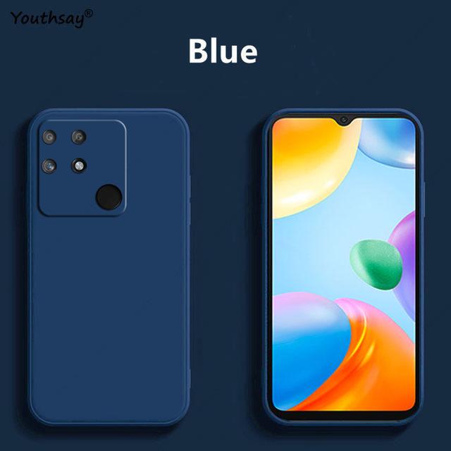 For Redmi 10C Case for Xiaomi Redmi 10A 10C 9C 10 Shell Cover Funda Coque Soft Liquid Silicone Bumper For Redmi 10C For Redmi 10C