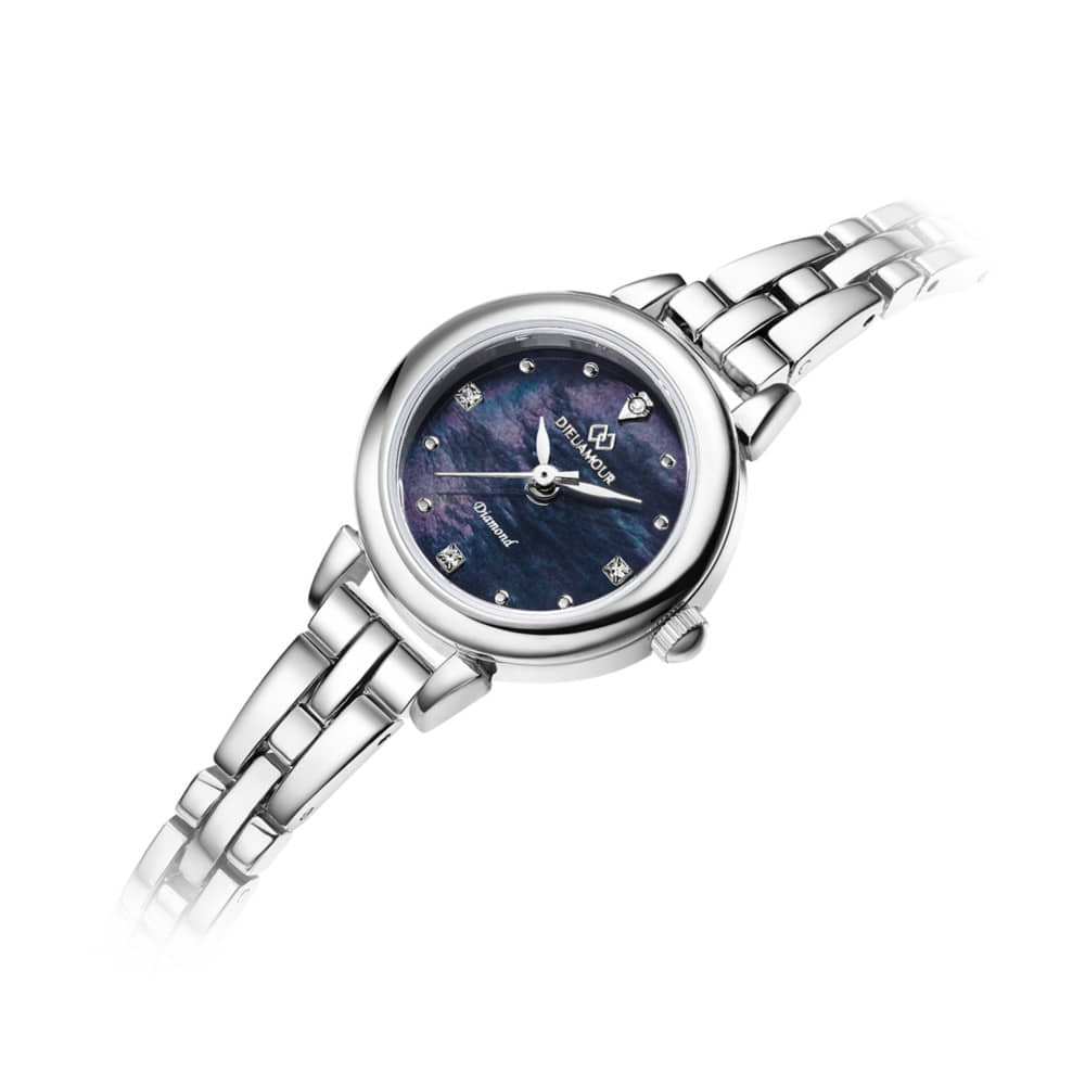 Diyuamoleu Women'S Metal Band Watch Daw3102M-Sb Diamond Watch