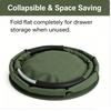 Balde Organizador de Limpeza Dobrável com Bolso Lateral Múltiplo Portátil Bolsa para Ferramentas de Jardim Organizador Utilitário para Limpeza Camping Piquenique