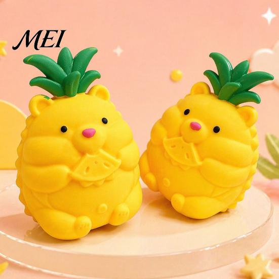 Giant Fruit Sensory Toy Large Pineapple Stress Ball, Slow Rising Squeeze for Anxiety Relief, Strawberry Study Reduction Banana Grape Corn Carrot Toy,