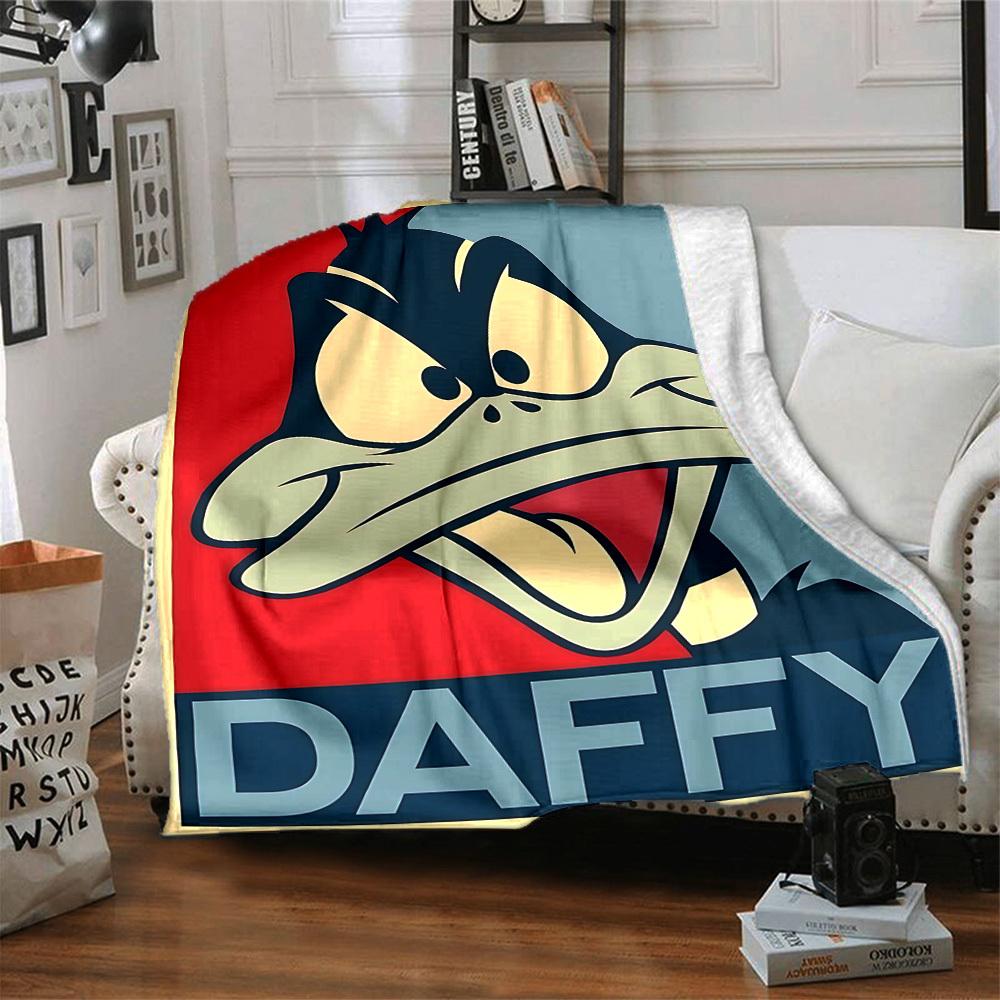 1pc Daffy Duck Blanket Polyester Fiber, All Season Comfort for Sofa, Bed, Office, Car, Camping Ideal Home Decor & Gift, Office Comfort