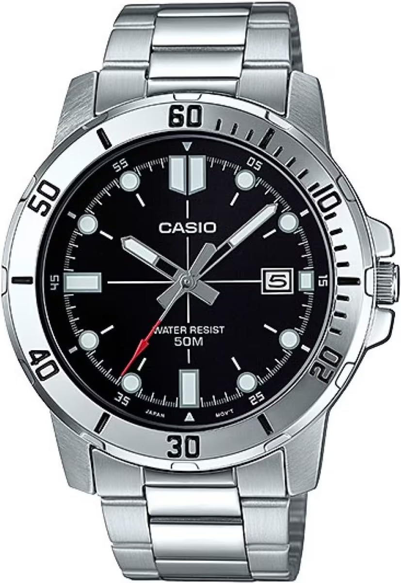 

CASIO Standard Analog Quartz Watch Metal Band Black Overseas Model [Casio] Men s MTP-VD01D-1EV [Item]