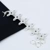 Pulsera de plata de ley 925 hecha a mano con piedras preciosas de topacio blanco para regalar: pulsera de plata con piedras preciosas de topacio blanco y cadena ajustable