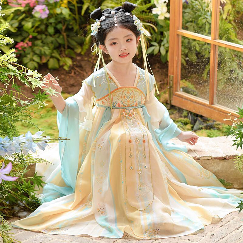 Girls' Summer Ancient Style Hanfu Dress
