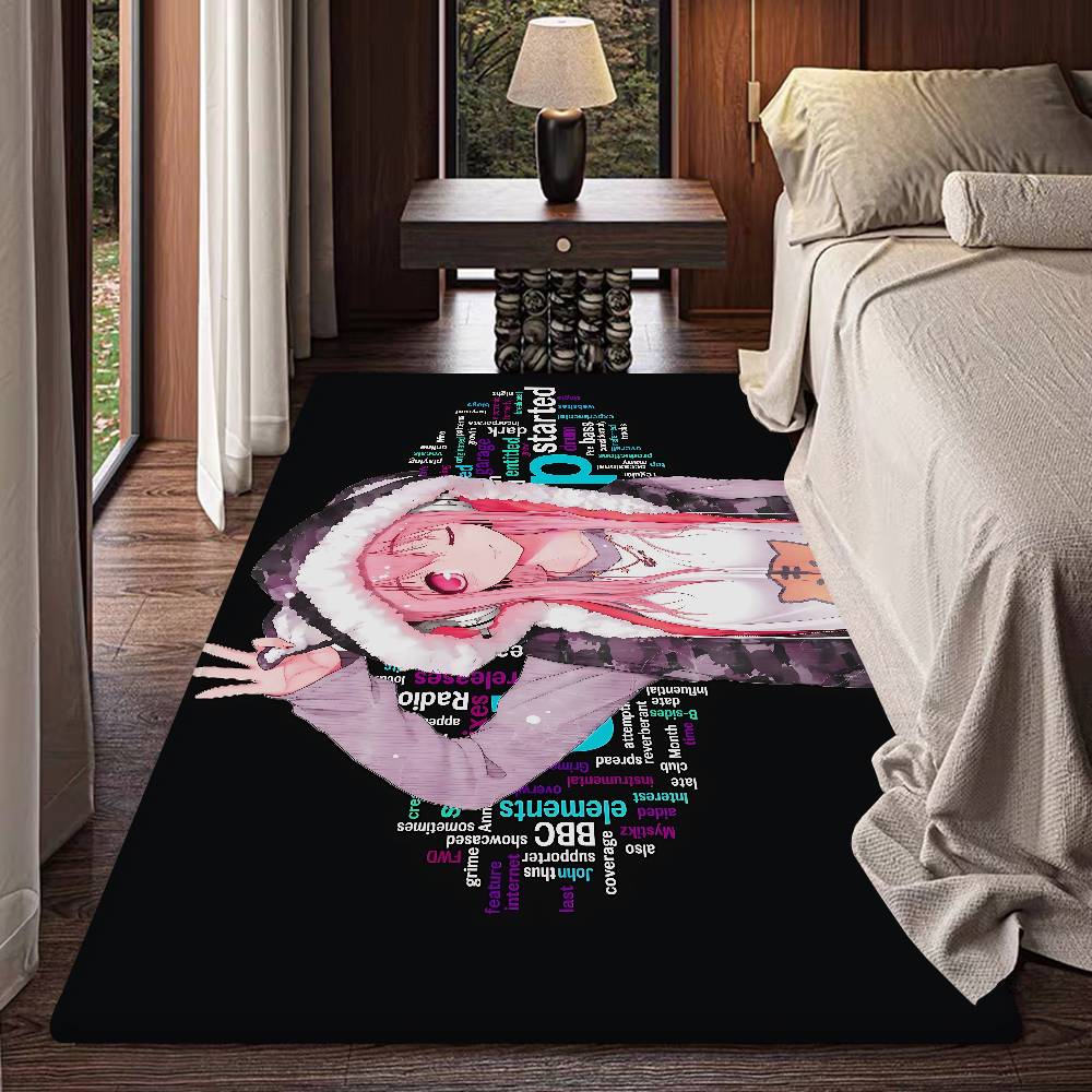S-Super Sonico Hallway Carpet INS Style Soft Bedroom Floor House Laundry Room Mat Anti-skid Bedside Area Rugs