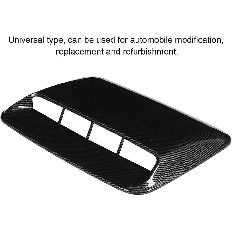 Motorhuvs Scoop-skydd, ABS Kolfiber Motorhuvs Scoop-skydd Universellt för Bilmodifiering Ersättning (Kolfiber)