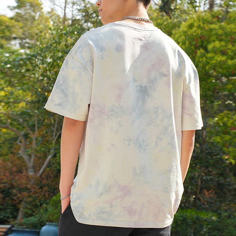 Vans American Vintage Batik-Print Rundhals Kurzarm T-Shirt Unisex Oberteile Hellgrau VN000FR1CGJ