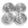 RC Car Inch Internal Beadlock Wheels Hub AXIAL SCX10 RC Crawler 57 4 1.9 No. (Bright Silver, Pieces)