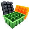 3-1PC Silicone Seed Trays 12 Holes Cell Propagator Growth Thickening Seedling Start Growth Tray For Greenhouse Seed Starter Tray