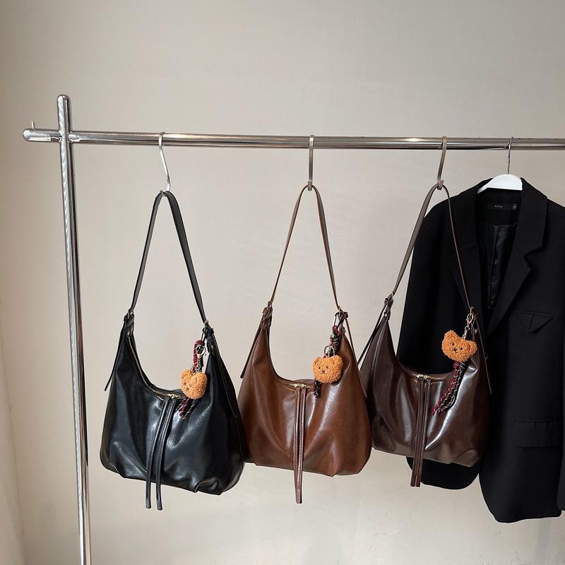 Women's Retro Y2K Autumn/Winter Crossbody Tote - Versatile High-End Fashion Bag