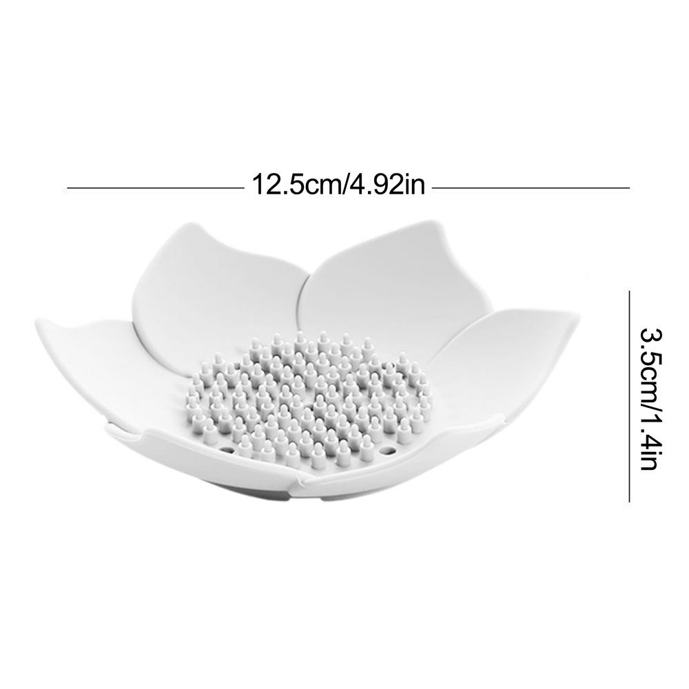 

1 шт. мыльница в форме лотоса, нескользящая, портативная, силиконовая, для слива, мыльница, слива, кухонные принадлежности для ванной комнаты
