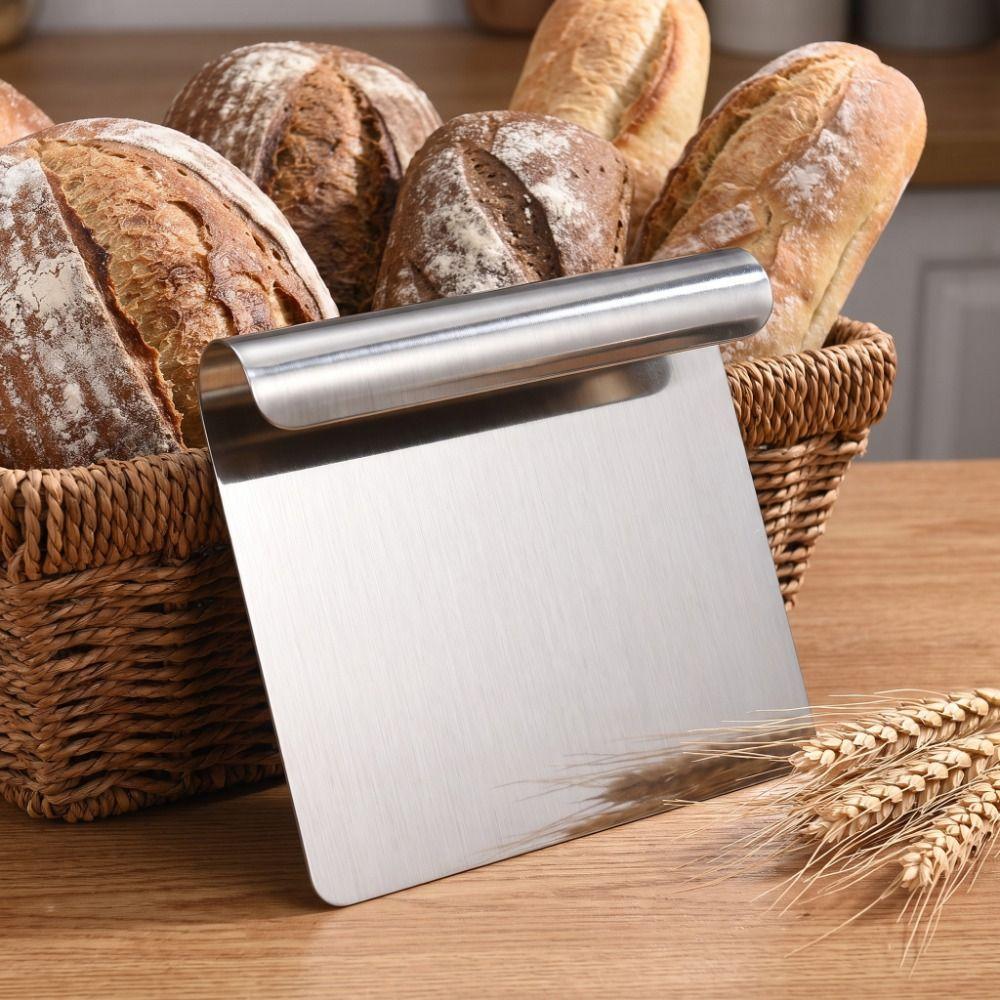 Flat Shovel Dough Cutter Food Grade Cake Divider Easy Cleaning Bench Flour Scraper Bread Cutting