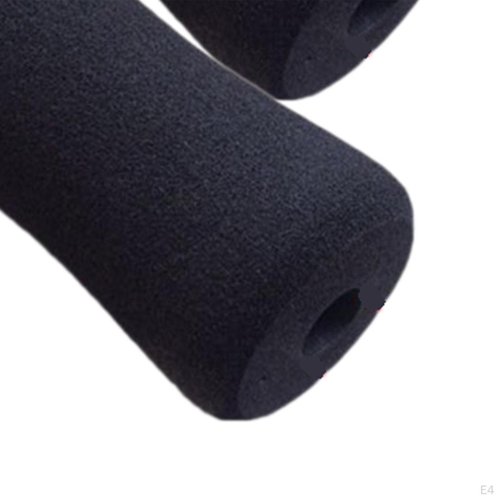 2 Pack Foam Foot Pad Rollers Grip Handle Exercise Equipment Sleeves for Home Gym Leg Extension