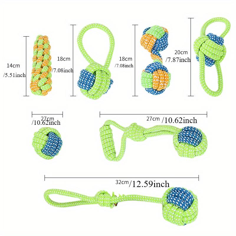 Pet Dog Toys for Large Small Dogs Toy Interactive Cotton Rope Mini Dog Toys Ball for Dogs Accessories Toothbrush Chew Puppy Toy