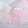 1 Metro 14cm di larghezza organza iridescente gradiente pieghettata pizzo elastico tridimensionale abbigliamento sirena gonna accessori pizzo foglia di loto