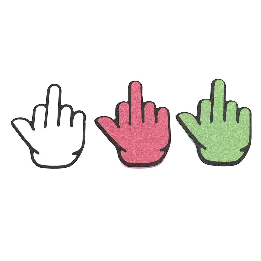 6PCS Suction Cup Middle Finger Sticker Funny Powerful Suction Multipurpose Wear Resistant for Phone 