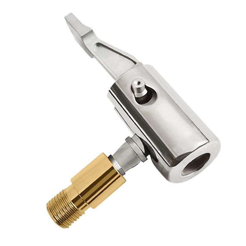 American-Threaded Car Air Pump Nozzle Adapter - Quick-Clip Conversion Head for Air Pump Accessories