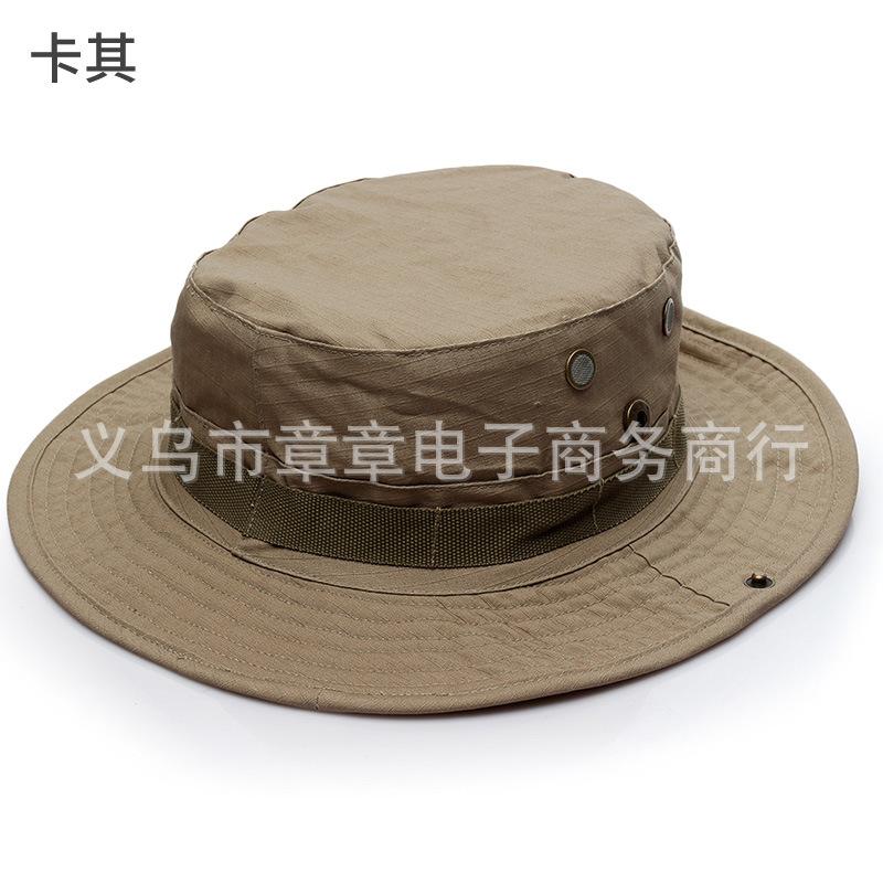 Military fan round-brimmed hat, outdoor hat, python pattern hat, camouflage hat, hiking sun hat