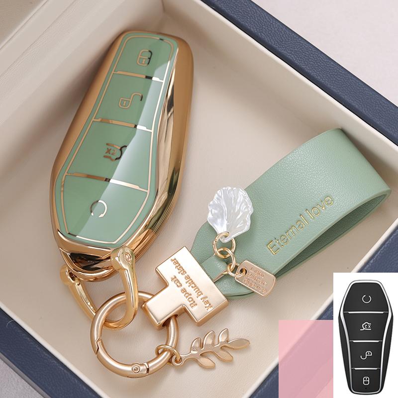 TPU Car Key Case Cover For BYD Han Ev Tang Dm/Qin PLUS/Song Pro/MAX/Yuan Dolphin E2 Protector Auto Key Car Accessories